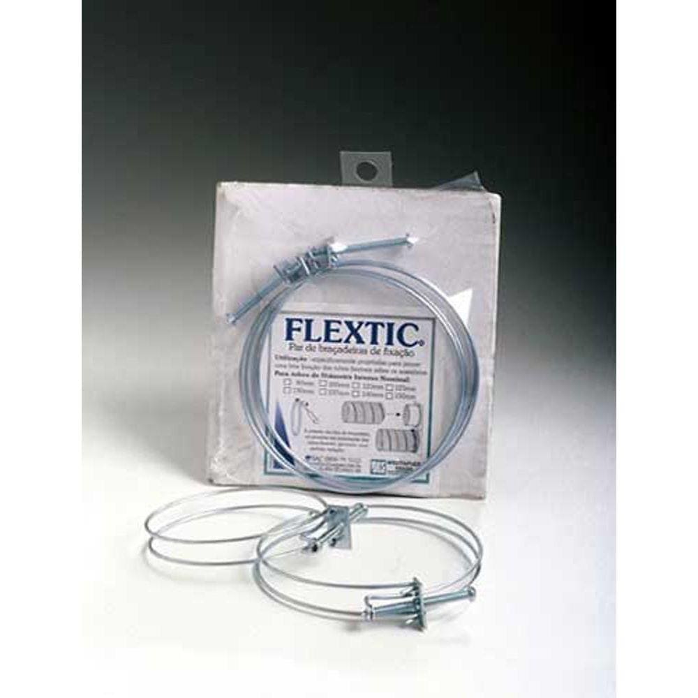 Abraçadeira Para Tubo Flextic De Alumínio 100Mm