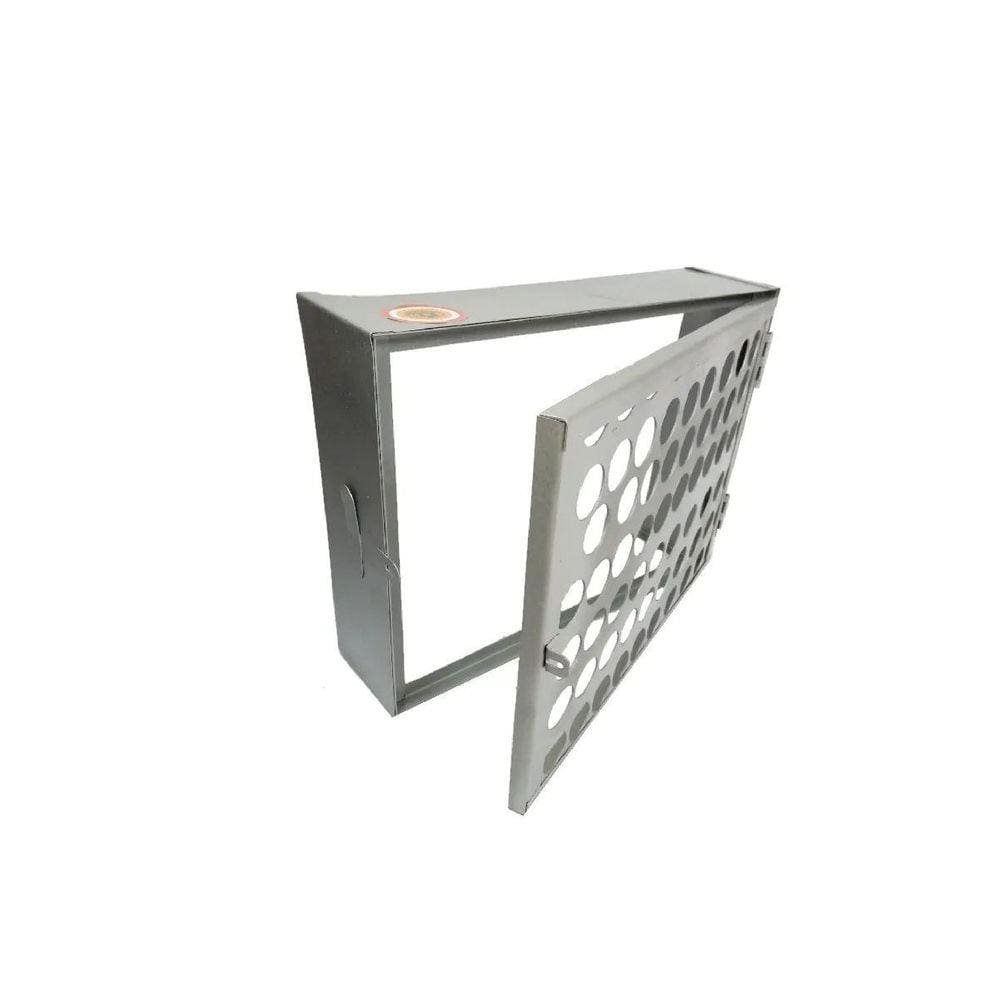 Proteção Hidrômetro Tela Moeda Com Porta Cadeado 50x40cm