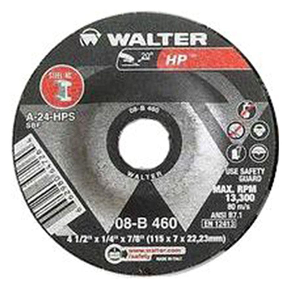 Disco De Desbaste 4.1/2" x 1/8" 7/8" 08B462 - Walter