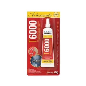 Cola Para Artesanato Adesivo Extra Forte T6000 25G.