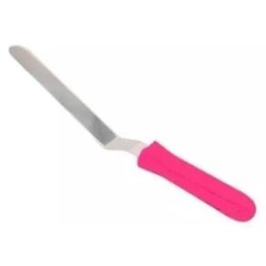 Espatula P/ Alisar Bolo Com Curva Linha Color Pink 23m