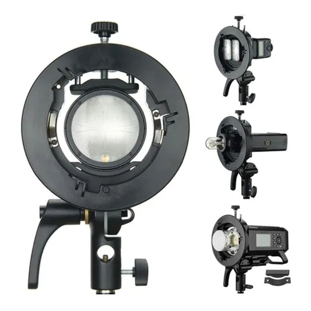 Suporte Dedicado Flash Godox S2 Speedlite S-type Bowens