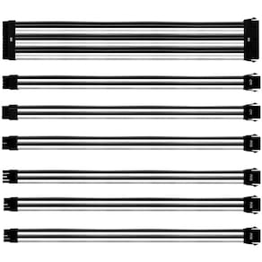 Kit de Extensão de Cabo Sleeved- Preto e Branco - Cooler Master CMA-NEST16WTBK1-GL