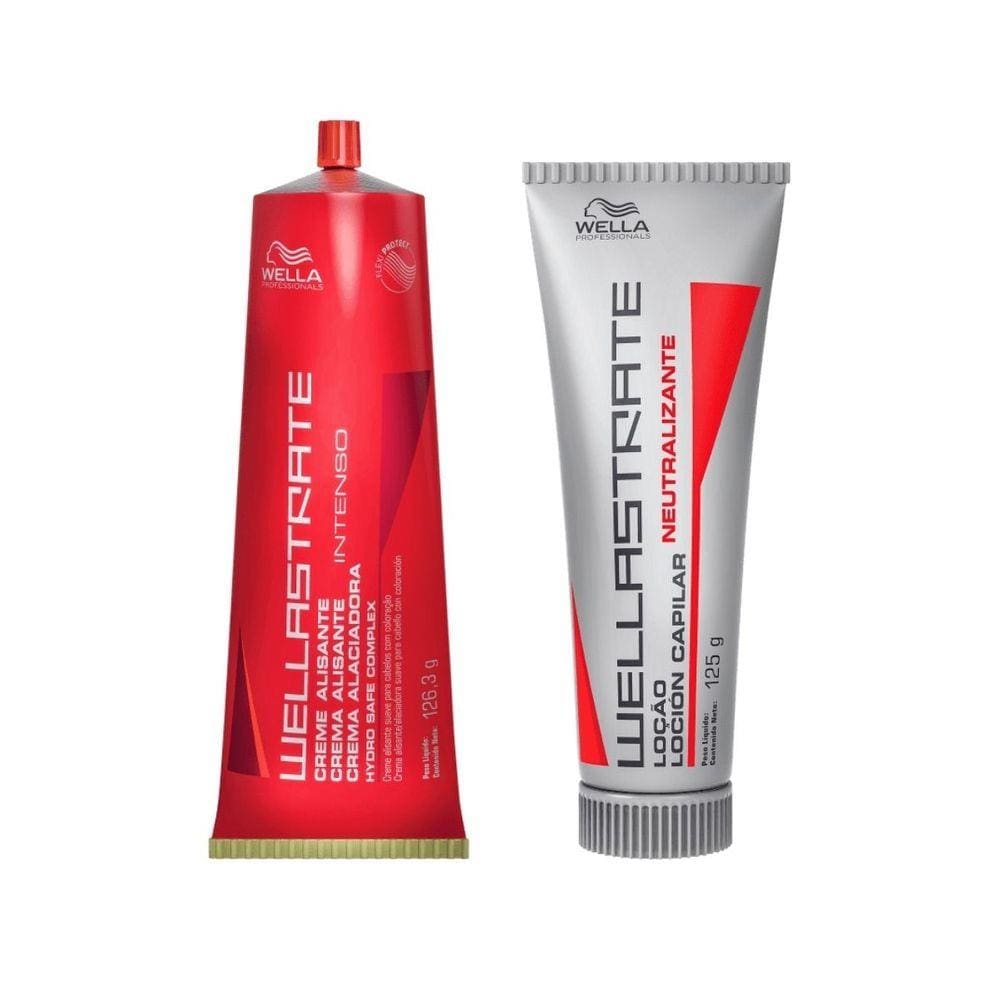 Creme Alisante Intenso Wellastrate 126g + Neutralizante
