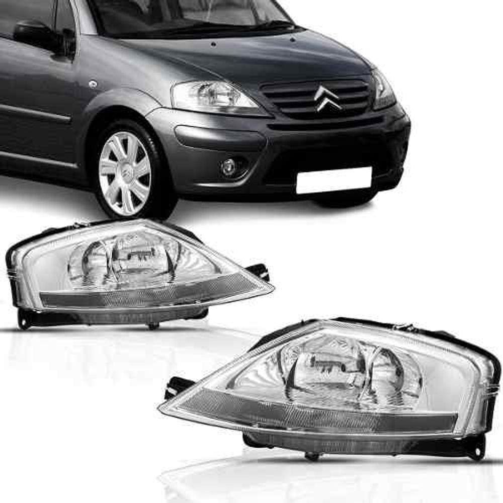 Par Farol C3 2003 2004 2007 2008 2009 2011 2013 Com Motor