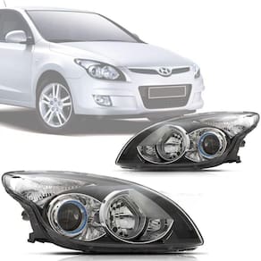 Farol Hyundai I30 2008 2009 2010 2011 2012 Mascara Negra