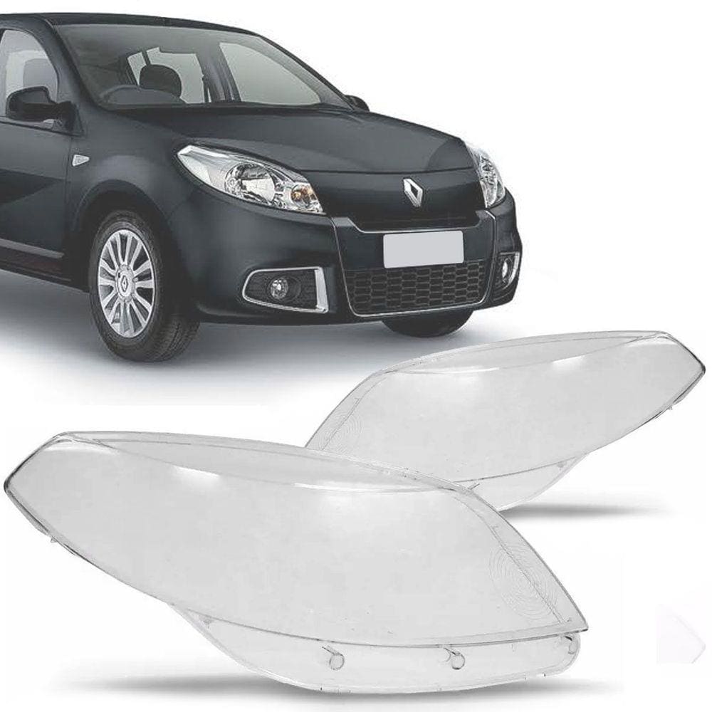 Lente Farol Renault Sandero 2012 2013 2014 - Unidade