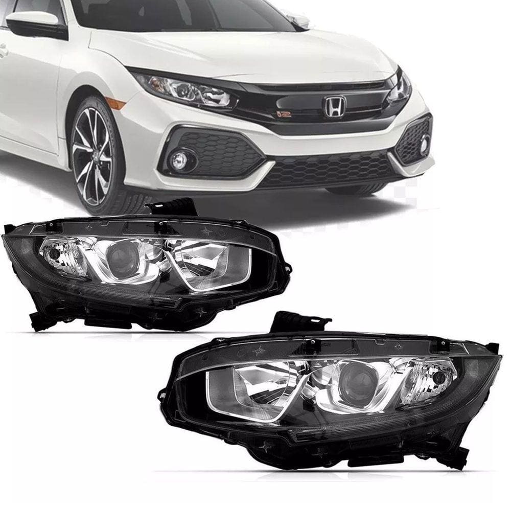 Farol Dianteiro Honda Civic 2016 2017 2018 Manual