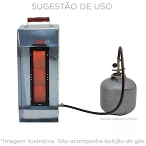 Aquecedor A Gás De Ambiente Área Externa Usa Botijão Cozinha