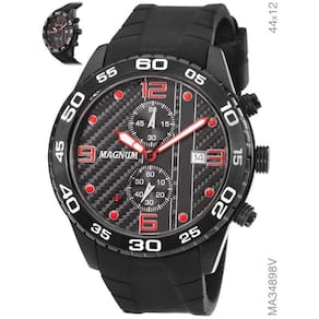 Relógio Magnum Masculino Sports MA34414T Pulseira Borracha