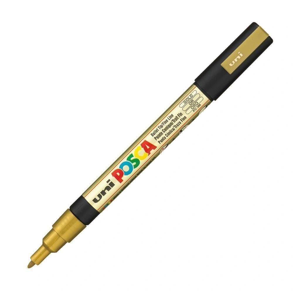 Caneta Posca Dourada