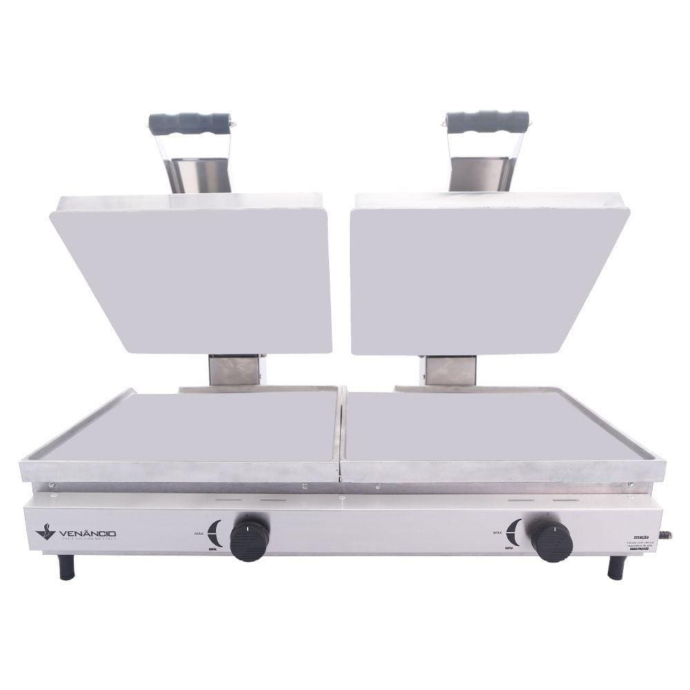 Chapa Sanduicheira a Gás Conjugada Venâncio 90 cm 2 Prensas SCG90A2P
