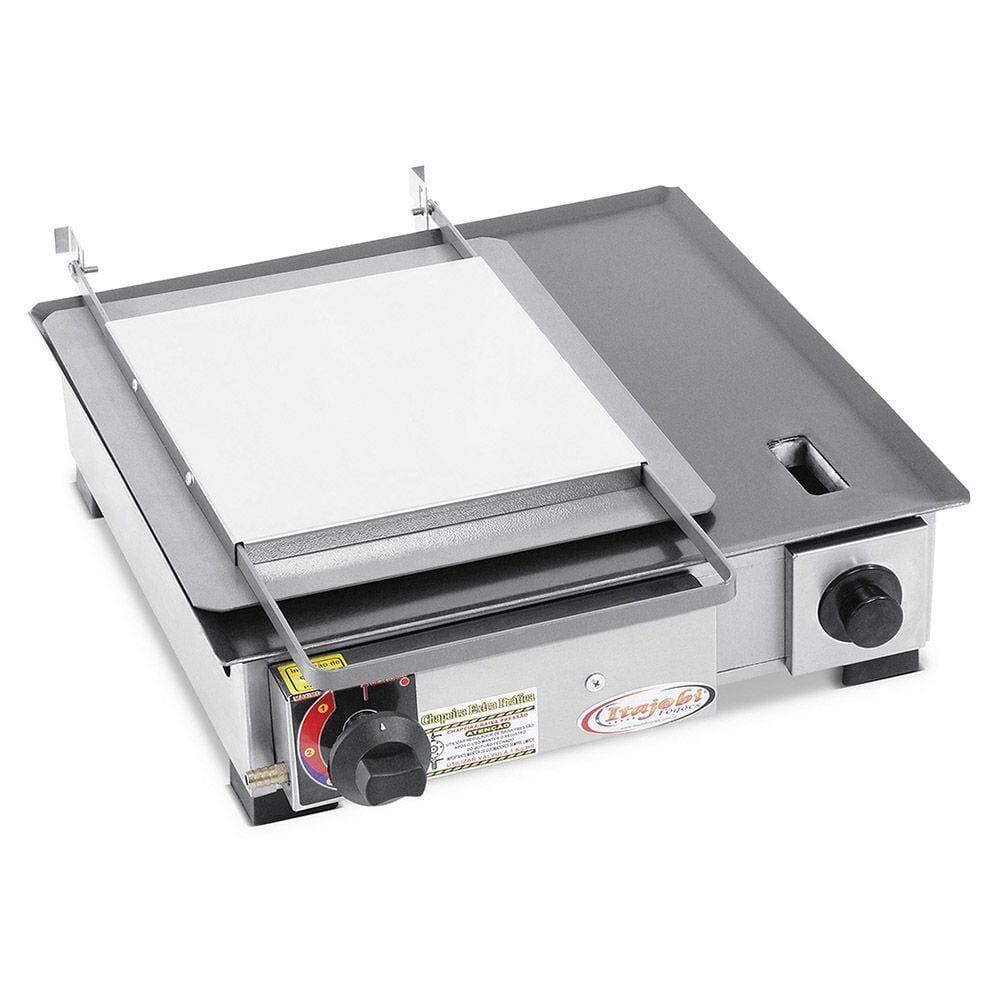 Chapa Sanduicheira a Gás Itajobi com Prensa e Gaveta 43 cm