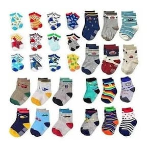 Kit Meia Infantil Menino 12 Pares 8 a 12 Anos Coloridas