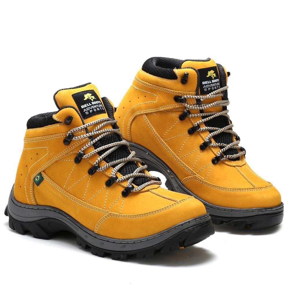Coturno Adventure Masculino Couro Confortável Trilha Macio