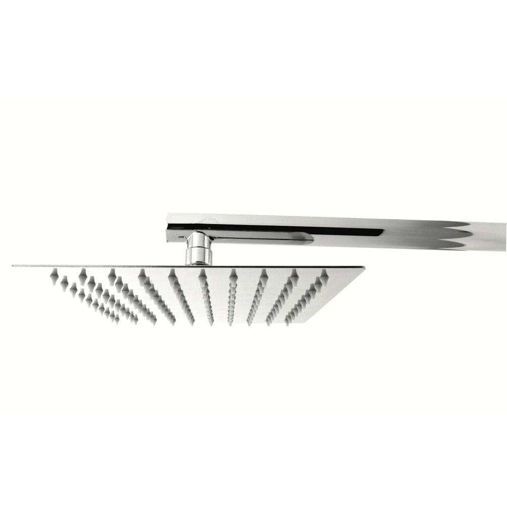 Chuveiro Ducha A Gás 20X20 Metal Com Braço De 38Cm