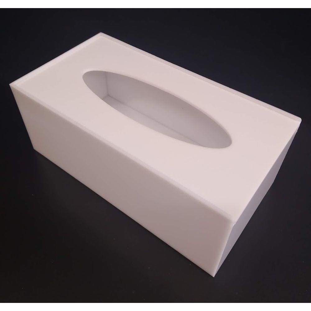 Caixa Porta Lenços De Papel Ou Interfolha Acrilico Branco