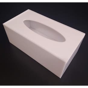 Caixa Porta Lenços De Papel Ou Interfolha Acrilico Branco
