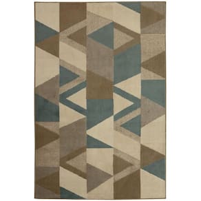 Tapete Capri 6094 Geometrico 3,00X4,00M 300X400Cm Turquesa
