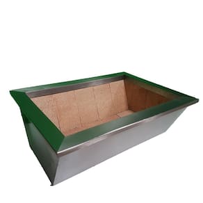 Braseiro Cooktop De Embutir , Inteiro Em Aço Inox -60X50x25-Bmd60