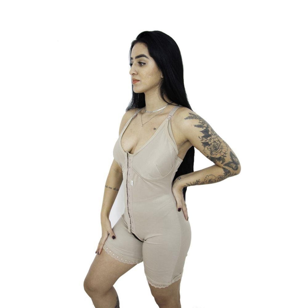 Body Modelador Amamentação Com 2 Barbatanas Pós Parto (M20)