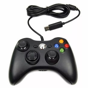 Controle Com Fio Xbox 360 E Pc Slim Joystick