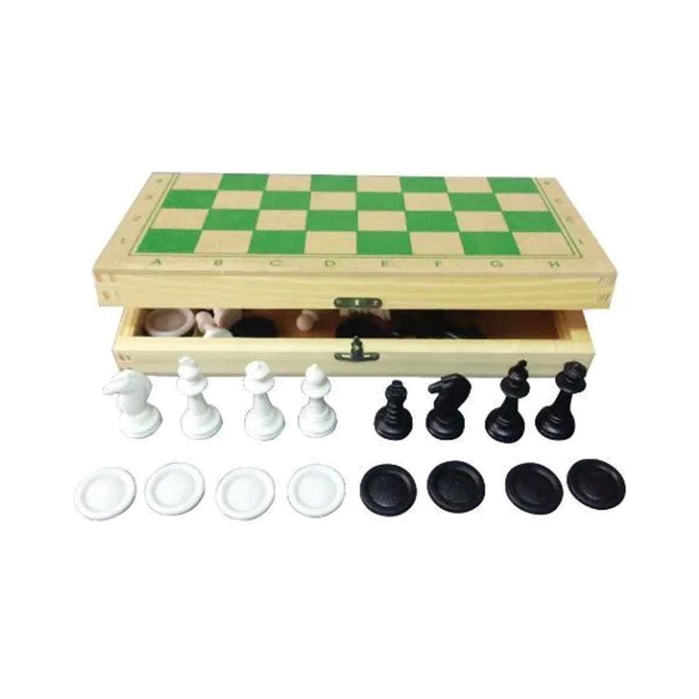 Brinquedos Educativos - Jogo de Xadrez e Damas