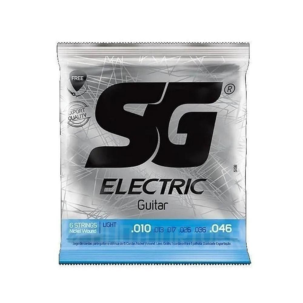 Encordoamento SG 10 c/ 1° Mi Extra para Guitarra