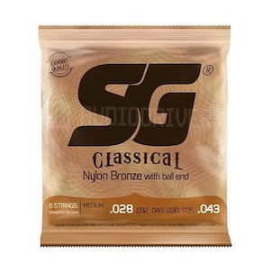 Encordoamento SG Nylon Bronze 65/35 Prata c/ Bolinha
