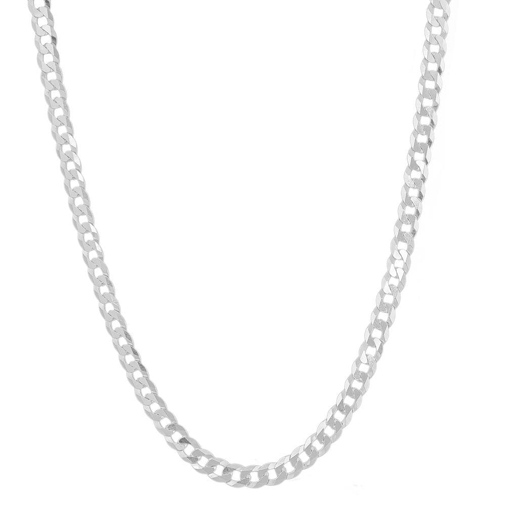 Cordão Corrente Masculina Grumet 5mm 60cm De Prata 925