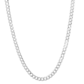 Cordão Corrente Masculina Grumet 5mm 60cm De Prata 925