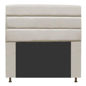 Cabeceira Estofada Turim 195cm King Size Suede Bege