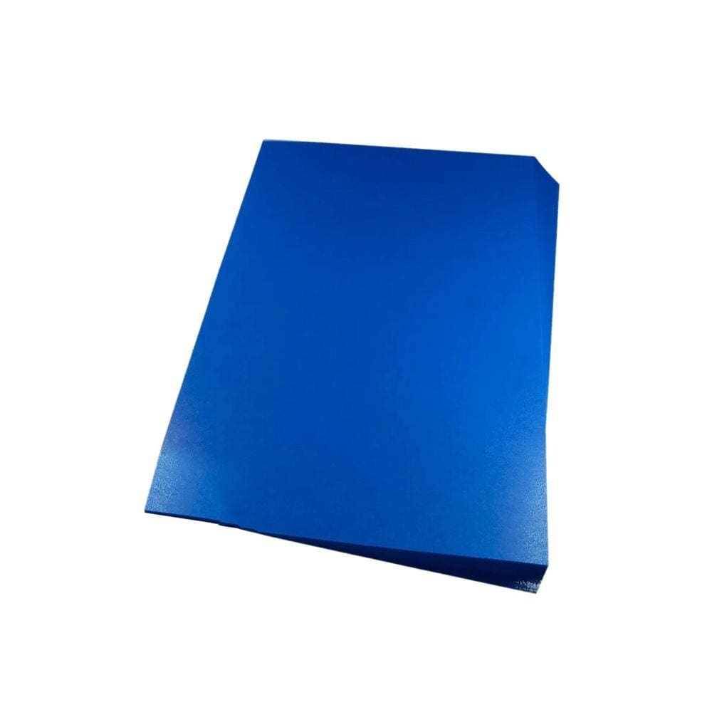 Capa para encadernação A4 Azul PP Couro 0,30mm 100un