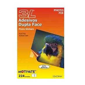 Auto Adesivo Dupla Face Photo Fix - Caixa com 20 Blisters de 224 unidades (cada)