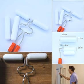 Rolo de Pintura Duplo Pintar Parede Inteligente Sem Sujeira Casa Criativa
