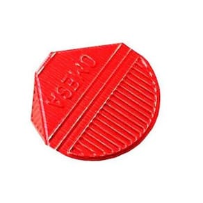 Prendedor de Papel Presclip Omega - Caixa 1000 Unds Vermelho