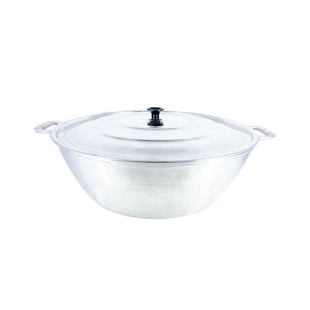 Tacho Panela Restaurante Alça Alumínio Fundido Polido 55cm