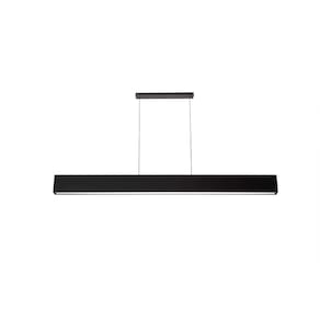 Pendente Retangular 125cmx5cmx10cm Arky Bella Italia Preto
