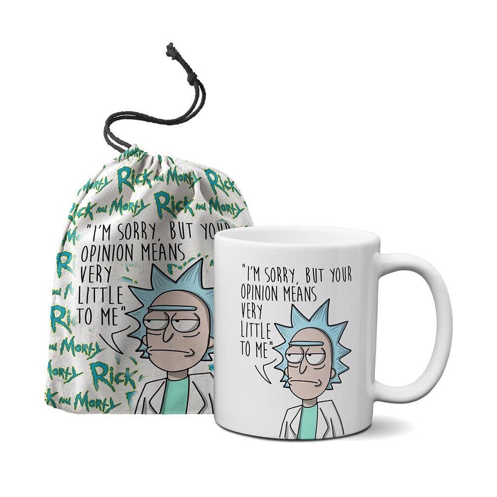 Caneca Rick And Morty + Saquinho