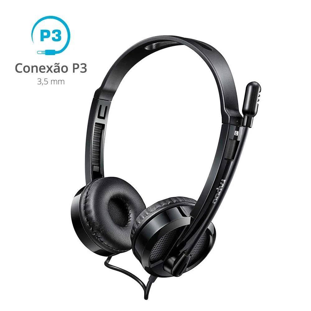 Headset Multilaser Rapoo H100 3.5Mm - Ra019