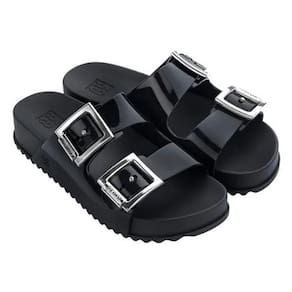 Chinelo Birken Casual Feminino Borracha Tiras com Fivelas Metalizadas Zaxy 18063
