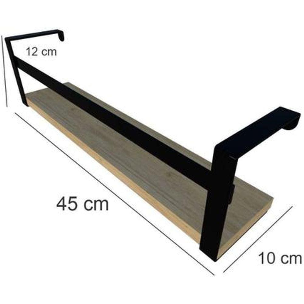 Prateleira Box Estilo 45Cm Br/Md