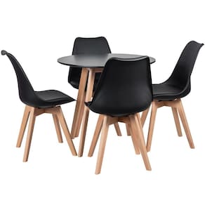 KIT - Mesa Leda 80 cm + 4 cadeiras Leda