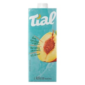 Suco  Tial Nectar Pêssego 1L Embalagem com 12 Unidades