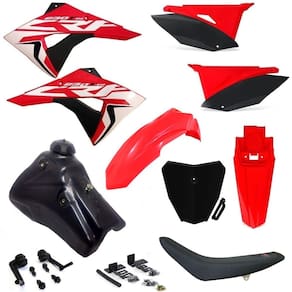 Kit Plástico Biker Next Adaptável Crf 230 Xr 200 Xr 250 Tanque 9L
