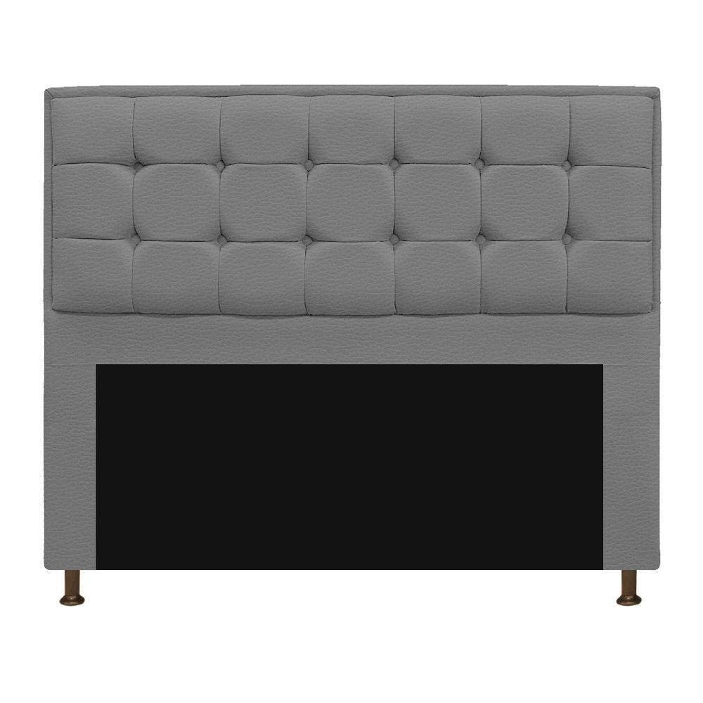 Cabeceira Copenhague 140 cm Casal Corano Cinza