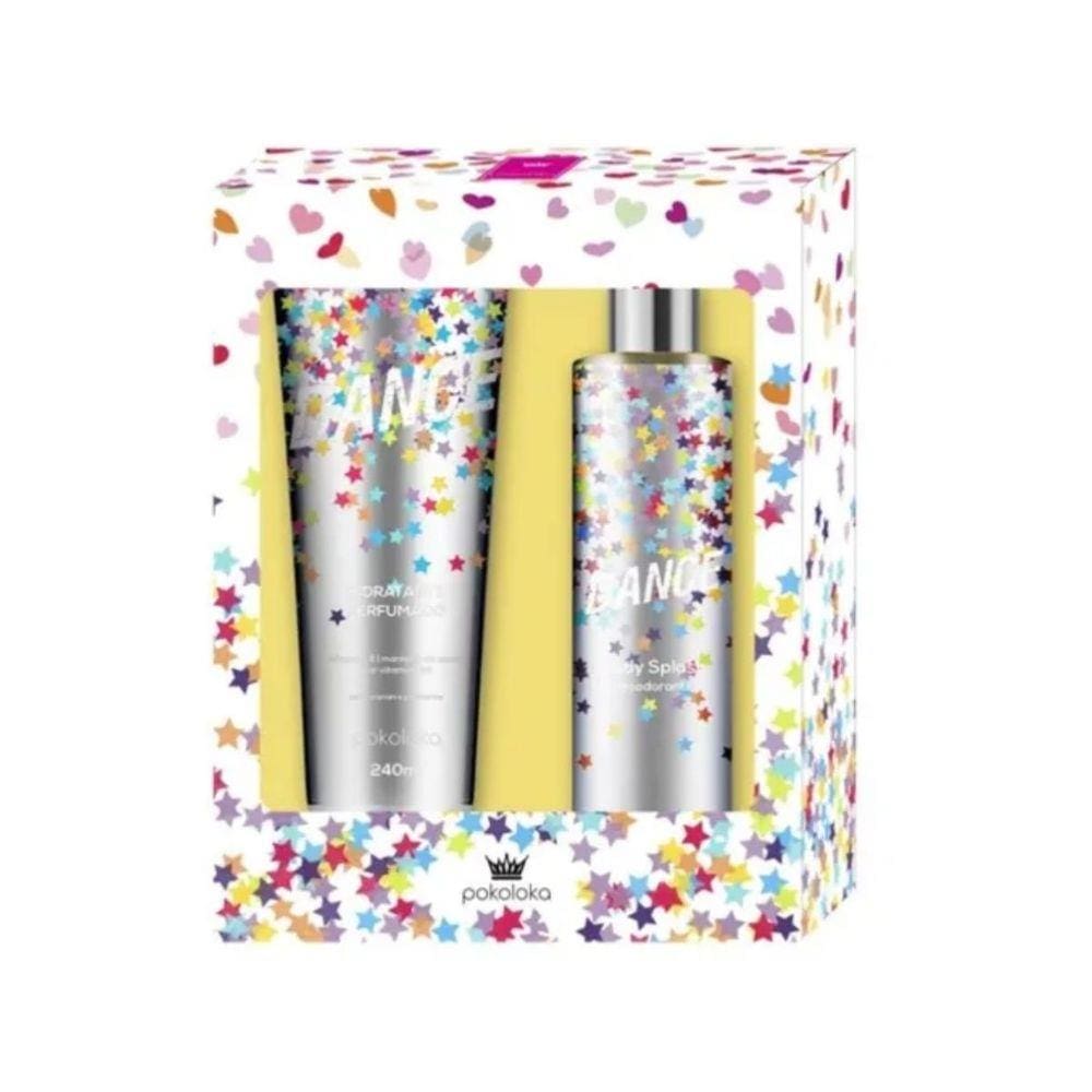 Hidratante Pokoteen Dance 240ml e Body Splash 250ml Pokoloka Kit