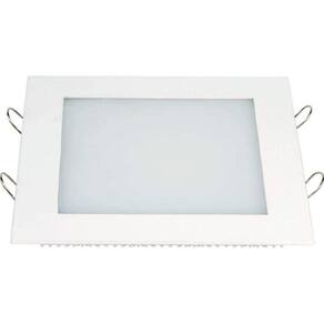 Painel LED Quadrado de Embutir 18W Lux Bivolt Taschibra - caixa com 2 Unidade - 3000K Luz Amarela