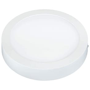 Painel LED Redondo de Sobrepor 6W Lux Bivolt Taschibra - caixa com 2 Unidade - 3000K Luz Amarela