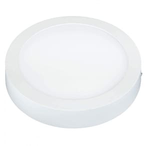 Painel LED Redondo de Sobrepor 6W Lux Bivolt Taschibra - caixa com 2 Unidade - 6500K Luz Branca